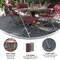 Emma and Oliver Set of 6 Stackable Folding Plastic Chairs - 650 LB Weight Capacity